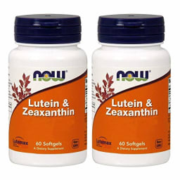 Now Foods Lutein & Zeaxanthin ルテイン ゼアキサンチン 60ソフトジェル 2個セット [海外直送品]