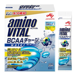 アミノバイタル 味の素 BCAAチャージウォーター グレープフルーツ味 アミノ酸 1500mg BCAA アルギニン スポーツドリンク 粉末 水に溶けやすい 28個 (x 1)