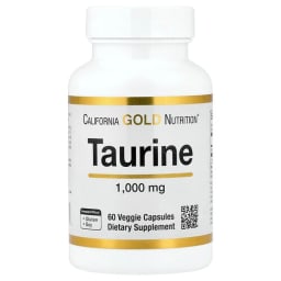 California Gold Nutrition タウリン 1,000mg ベジカプセル60粒