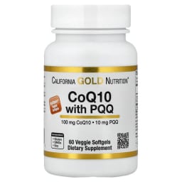 California Gold Nutrition CoQ10 with PQQ ユビキノン USP タピオカベジソフトジェル サンフラワーレシチン配合 100mg 60粒