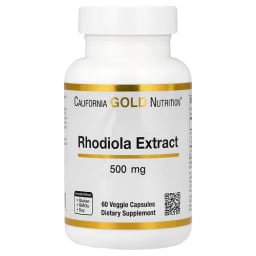 California Gold Nutrition ロディオラエキス 500mg ベジカプセル60粒