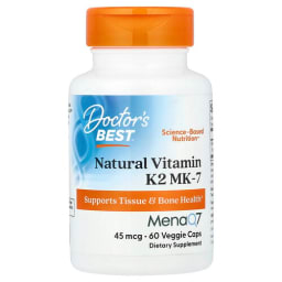 Doctor's Best ナチュラルビタミンK2 MK-7 45mcg ベジカプセル60粒