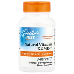 Doctor's Best ナチュラル ビタミンK2 MK-7 100mcg ベジカプセル60粒