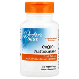 Doctor's Best CoQ10 + ナットウキナーゼ ベジカプセル60粒