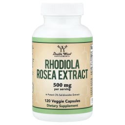 Double Wood Supplements ロディオラ・ロセア・エキス 500mg ベジカプセル120粒