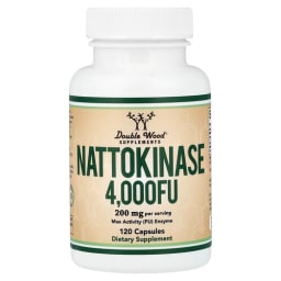 Double Wood Supplements ナットウキナーゼ 120カプセル(1カプセルあたり100mg(2,000FU))
