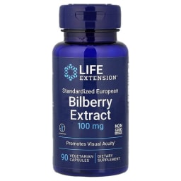 Life Extension ビルベリーエキス 100mg ベジタリアンカプセル90粒