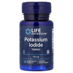 Life Extension ポタシウム ヨウ化物 130mg ベジタリアンタブレット14粒