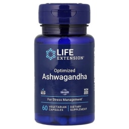 Life Extension オプティマイズド アシュワガンダ ベジタリアンカプセル 60粒(1粒あたり125mg)