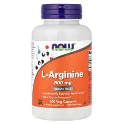 NOW Foods L-アルギニン 500mg ベジカプセル100粒