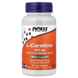 NOW Foods L-カルニチン 250mg ベジカプセル60粒