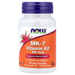NOW Foods MK-7 ビタミンK-2 100mcg ベジカプセル60粒