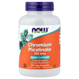 NOW Foods クロミウムピコリネート 200mcg ベジカプセル250粒