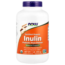 NOW Foods オーガニック イヌリン プレバイオティック ピュアパウダー 454g