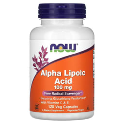 NOW Foods アルファリポ酸 100mg ベジカプセル120粒