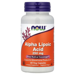 NOW Foods アルファリポ酸 250mg ベジカプセル60粒