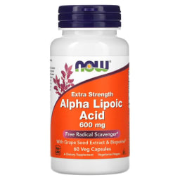 NOW Foods アルファリポ酸 600mg 60ベジカプセル