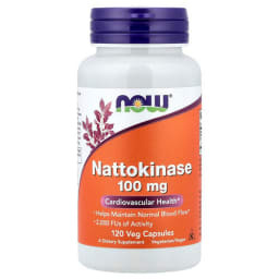 NOW Foods ナットウキナーゼ 100mg ベジカプセル120粒