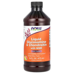 NOW Foods リキッド グルコサミン&コンドロイチン with MSM シトラス味 473ml