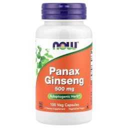 NOW Foods パナックス ジンセン 500mg ベジカプセル100粒