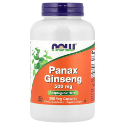 NOW Foods パナックス人参 500mg ベジカプセル250粒