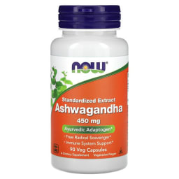 NOW Foods アシュワガンダ 標準化抽出物 450mg ベジカプセル90粒