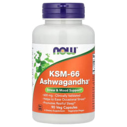 NOW Foods KSM-66 アシュワガンダ® 600mg ベジカプセル90粒