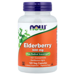 NOW Foods エルダーベリー 500mg ベジカプセル120粒