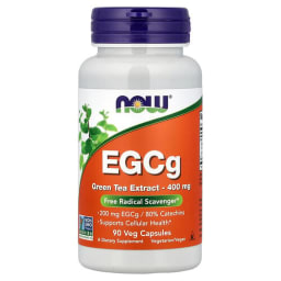 NOW Foods EGCg グリーンティーエキス 400mg ベジカプセル90粒