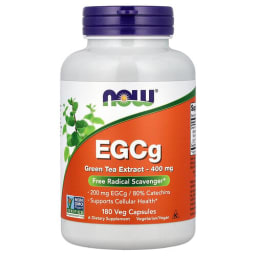 NOW Foods EGCg グリーンティーエキス 400mg ベジカプセル180粒