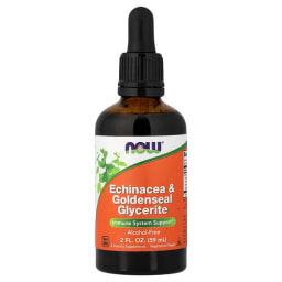NOW Foods エキナセア & ゴールデンシール グリセリット、ノンアルコール、2 fl oz (59 ml)