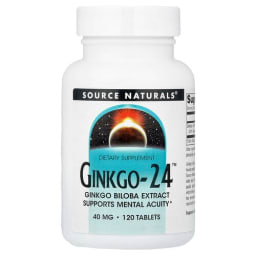 Source Naturals Ginkgo-24™ 40mg タブレット120粒
