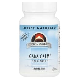 Source Naturals, Serene Science®, GABA Calm®, ペパーミント, ロゼンジ60粒