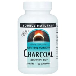 Source Naturals 100% ピュア活性炭 260mg 100粒
