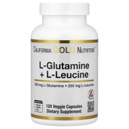 California Gold Nutrition L-グルタミン + L-ロイシン ベジカプセル120粒