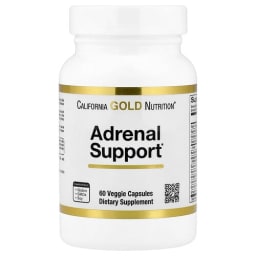 California Gold Nutrition アドレナル サポート L-タイロシン、ロディオラエキス、アシュワガンダエキス、エレウテロエキス配合 ベジカプセル60粒
