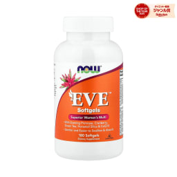 【15%OFFクーポン★3/13 0:00~3/16 23:59】NOW Foods イブ 【 iHerb アイハーブ 公式 】 ナウフーズ EVE 女性向け マルチビタミン ビタミン A B C D E K 葉酸 ミネラル コエンザイムQ10 月見草 クランベリー ホーステイル サプリ ソフトジェル 180粒