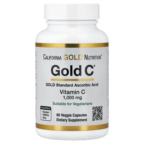 California Gold California Gold Nutrition Gold C® ビタミンC 1,000mg ベジカプセル60粒 パッケージ画像