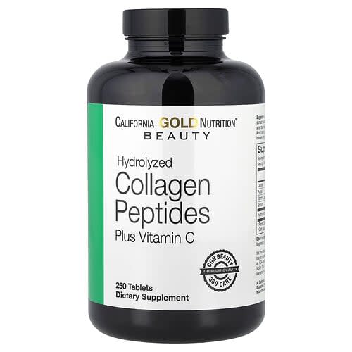California Gold California Gold Nutrition コラーゲンペプチド(タイプI&III)&ビタミンC タブレット250粒 パッケージ画像