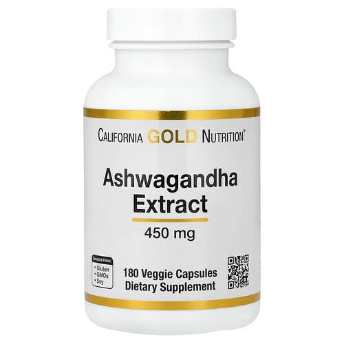 California Gold California Gold Nutrition アシュワガンダ 450mg ベジカプセル180粒 パッケージ画像
