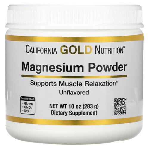 California Gold California Gold Nutrition マグネシウムパウダー ドリンク、無香料、283g(10oz) パッケージ画像