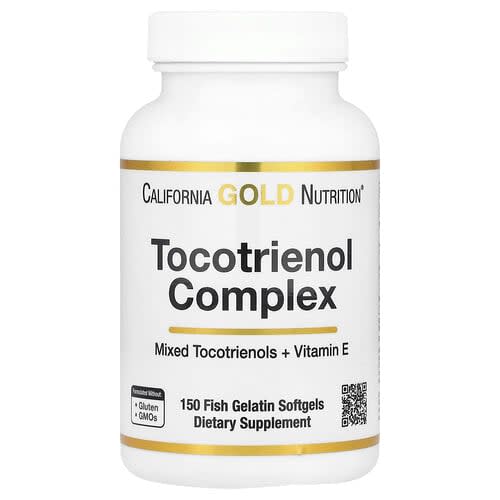 California Gold California Gold Nutrition トコトリエノール コンプレックス ウィズ ビタミンE フィッシュゼラチンソフトジェル150粒 パッケージ画像