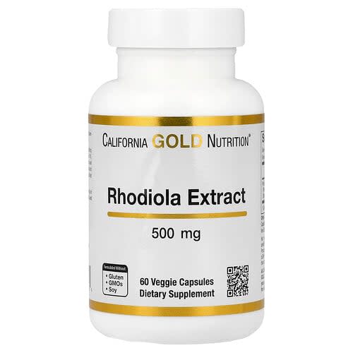 California Gold California Gold Nutrition ロディオラエキス 500mg ベジカプセル60粒 パッケージ画像