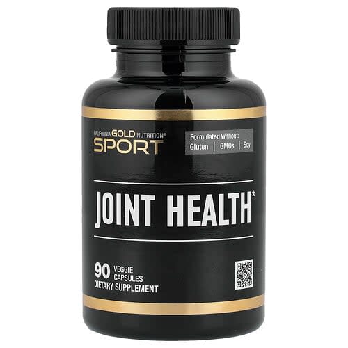 California Gold California Gold Nutrition スポーツ ジョイント ヘルス MSM、グルコサミン、コンドロイチン硫酸、ウコン、ボスウェリア配合 ベジカプセル90粒 パッケージ画像