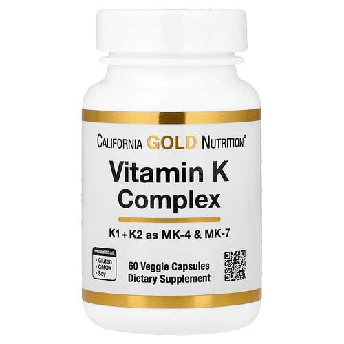 California Gold California Gold Nutrition ビタミンK コンプレックス ベジカプセル60粒 パッケージ画像