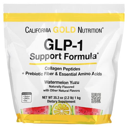 California Gold California Gold Nutrition GLP-1サポートフォーミュラ コラーゲンペプチド配合 ウォーターメロンユズ味 1kg パッケージ画像