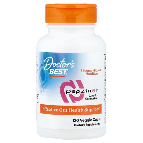 Doctor's Best Doctor's Best PepZin GI® 亜鉛-L-カルノシン ベジカプセル120粒 パッケージ画像