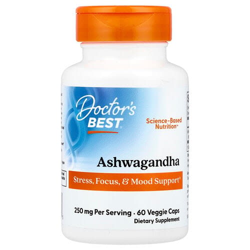 Doctor's Best Doctor's Best アシュワガンダ ベジカプセル60粒(1粒あたり125mg) パッケージ画像