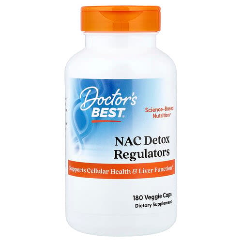 Doctor's Best Doctor's Best NAC デトックス レギュレーター ベジカプセル180粒 パッケージ画像