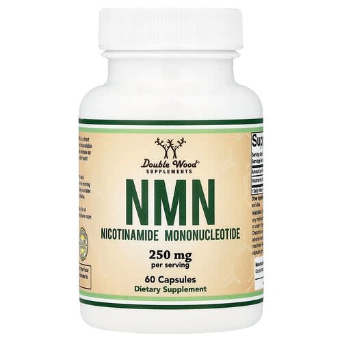 Double Wood Supplements Double Wood Supplements NMN ベジカプセル60粒(1粒あたり125mg) パッケージ画像